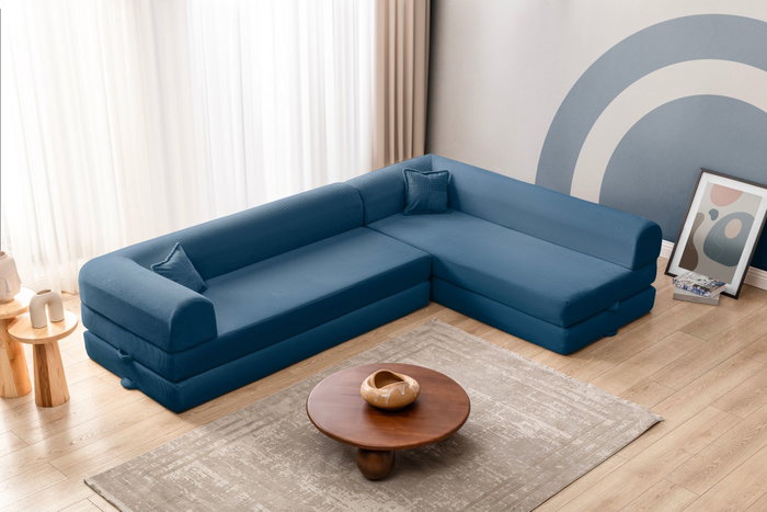 Atelier Del Sofa Legom Eco Corner - Azul Atelier Del Sofa Legom Eco Corner - Azul
